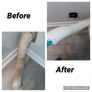 dust cleaning before after