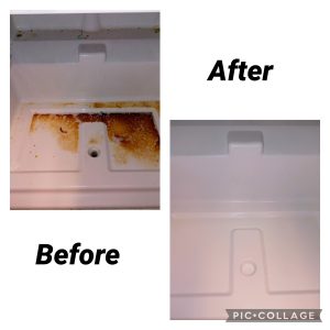 bathroom cleaning before after